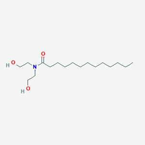 molecular formula C17H35NO3 B14442900 N,N-bis(2-hydroxyethyl)tridecanamide CAS No. 75587-66-5