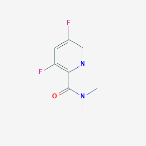 molecular formula C8H8F2N2O B1444295 3,5-Difluoropyridine-2-carboxylic acid dimethylamide CAS No. 1245215-73-9