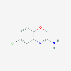 molecular formula C8H7ClN2O B14442963 6-Chloro-2H-1,4-benzoxazin-3-amine CAS No. 78025-25-9