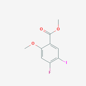 molecular formula C9H8FIO3 B1444297 Methyl 4-fluoro-5-iodo-2-methoxybenzoate CAS No. 1171824-17-1