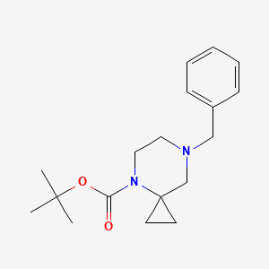 molecular formula C18H26N2O2 B1444301 叔丁基 7-苄基-4,7-二氮杂螺[2.5]辛烷-4-羧酸酯 CAS No. 674792-03-1