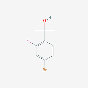 molecular formula C9H10BrFO B1444303 2-(4-Bromo-2-fluorophenyl)propan-2-ol CAS No. 749928-52-7