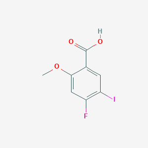 molecular formula C8H6FIO3 B1444305 4-Fluoro-5-iodo-2-methoxybenzoic acid CAS No. 1171824-18-2