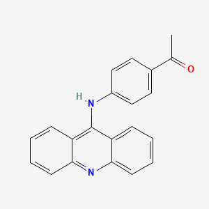 molecular formula C21H16N2O B14443059 4'-(9-Acridinylamino)acetophenone CAS No. 73655-62-6