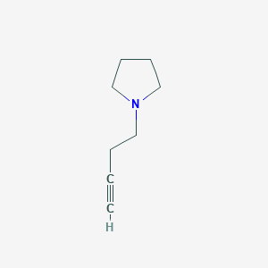 molecular formula C8H13N B1444306 1-(But-3-yn-1-yl)pyrrolidine CAS No. 14731-40-9
