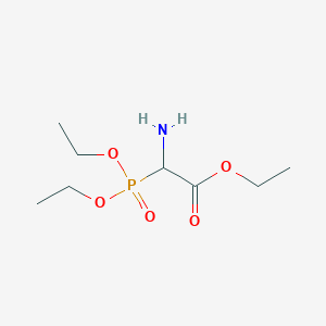 molecular formula C8H18NO5P B14443113 Ethyl 2-amino-2-diethoxyphosphorylacetate CAS No. 79428-78-7