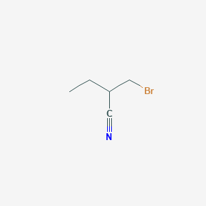 molecular formula C5H8BrN B1444312 2-(Bromomethyl)butanenitrile CAS No. 1275469-70-9