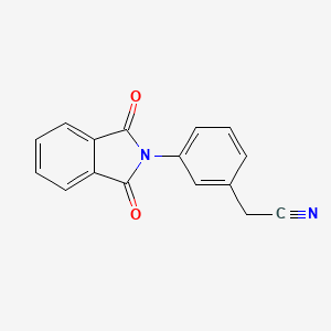 molecular formula C16H10N2O2 B1444317 2-(3-(1,3-Dioxoisoindolin-2-yl)phenyl)acetonitrile CAS No. 95339-61-0