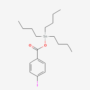 molecular formula C19H31IO2Sn B14443170 Stannane, (4-iodobenzoyloxy)tributyl- CAS No. 73940-88-2