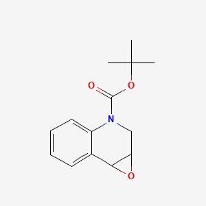 molecular formula C14H17NO3 B1444318 tert-butyl 2,7b-dihydro-1aH-oxireno[2,3-c]quinoline-3-carboxylate CAS No. 152400-17-4