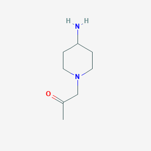 molecular formula C8H16N2O B1444321 1-(4-Amino-piperidin-1-yl)-propan-2-one CAS No. 1251377-78-2