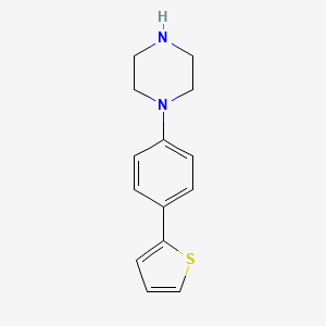 molecular formula C14H16N2S B1444324 1-(4-(Thiophen-2-yl)phenyl)piperazine CAS No. 1056623-87-0