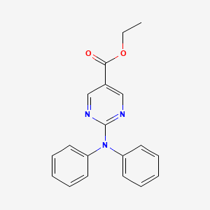 molecular formula C19H17N3O2 B1444326 Ethyl 2-(diphenylamino)pyrimidine-5-carboxylate CAS No. 1316216-05-3