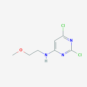 molecular formula C7H9Cl2N3O B1444330 2,6-dichloro-N-(2-methoxyethyl)pyrimidin-4-amine CAS No. 879609-73-1