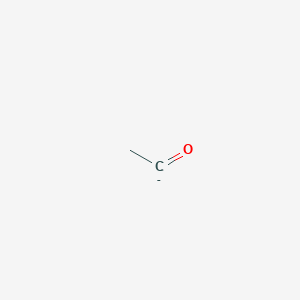 molecular formula C2H3O- B14443379 Acetaldehyde, ion(1-) CAS No. 78944-68-0
