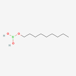 molecular formula C9H21BO3 B14443447 Nonyl boric acid CAS No. 74195-77-0