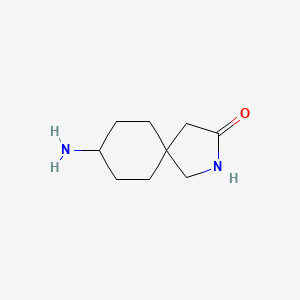B1444345 8-Amino-2-azaspiro[4.5]decan-3-one CAS No. 880271-29-4