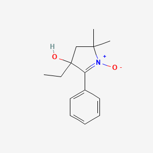 molecular formula C14H19NO2 B14443460 4-Ethyl-2,2-dimethyl-1-oxo-5-phenyl-3,4-dihydro-2H-1lambda~5~-pyrrol-4-ol CAS No. 78371-09-2