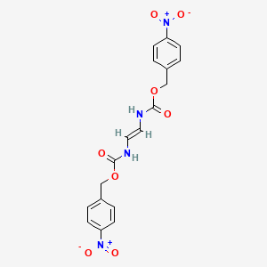 molecular formula C18H16N4O8 B14443485 Bis(p-nitrobenzyl) vinylenedicarbamate CAS No. 73622-85-2