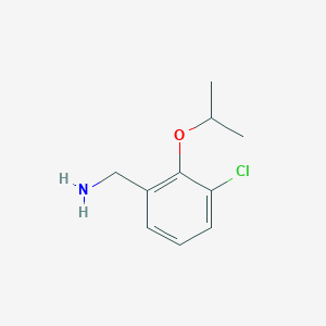 1-[3-Chloro-2-(propan-2-yloxy)phenyl]methanamine