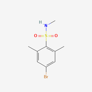 molecular formula C9H12BrNO2S B1444356 4-bromo-N,2,6-trimethylbenzenesulfonamide CAS No. 937014-24-9