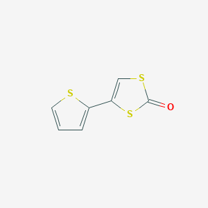 molecular formula C7H4OS3 B14443572 4-(Thiophen-2-yl)-2H-1,3-dithiol-2-one CAS No. 76247-59-1