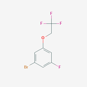 molecular formula C8H5BrF4O B1444361 1-Bromo-3-fluoro-5-(2,2,2-trifluoroethoxy)benzene CAS No. 939425-76-0