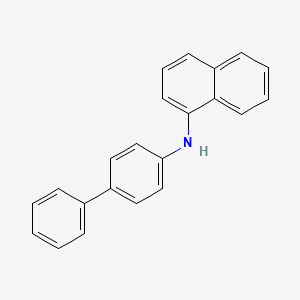 molecular formula C22H17N B1444371 N-[1,1'-biphenyl]-4-yl-1-naphthalenamine CAS No. 446242-37-1