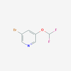 molecular formula C6H4BrF2NO B1444377 3-Bromo-5-(difluoromethoxy)pyridine CAS No. 342602-27-1