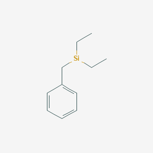molecular formula C11H17Si B14443808 Diethylbenzylsilane 