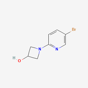 molecular formula C8H9BrN2O B1444381 1-(5-Bromopyridin-2-yl)azetidin-3-ol CAS No. 1339319-85-5