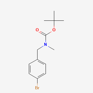 molecular formula C13H18BrNO2 B1444383 (4-Bromo-benzyl)-methyl-carbamic acid tert-butyl ester CAS No. 260809-26-5