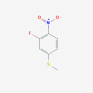 molecular formula C7H6FNO2S B1444384 2-Fluoro-4-methylthio-1-nitrobenzene CAS No. 1025509-81-2