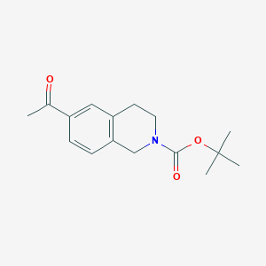 molecular formula C16H21NO3 B1444385 2-Boc-6-Acetyl-1,2,3,4-tetrahydroisoquinoline CAS No. 1008518-35-1