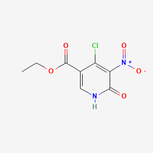molecular formula C8H7ClN2O5 B1444386 Ethyl 4-chloro-5-nitro-6-oxo-1,6-dihydropyridine-3-carboxylate CAS No. 1210835-74-7