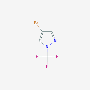 molecular formula C4H2BrF3N2 B1444387 4-溴-1-(三氟甲基)-1H-吡唑 CAS No. 1046831-97-3