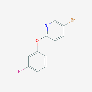 molecular formula C11H7BrFNO B1444388 5-Bromo-2-(3-fluorophenoxy)pyridine CAS No. 936343-48-5