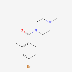 molecular formula C14H19BrN2O B1444397 (4-Bromo-2-methylphenyl)-(4-ethylpiperazin-1-yl)-methanone CAS No. 1092563-51-3