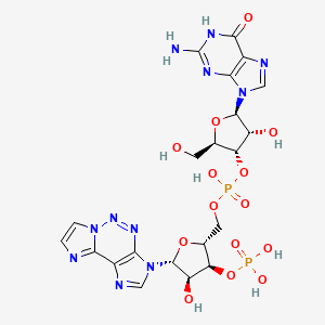 molecular formula C21H25N11O14P2 B14443973 Geaad CAS No. 73962-09-1