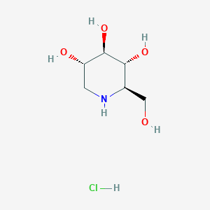 molecular formula C6H14ClNO4 B014444 Duvoglustat hydrochloride CAS No. 73285-50-4