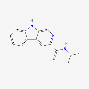 molecular formula C15H15N3O B14444010 N-(Propan-2-yl)-9H-beta-carboline-3-carboxamide CAS No. 78538-82-6