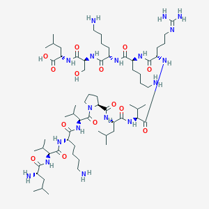 molecular formula C65H122N18O14 B14444027 Pepsinogen (1-12) CAS No. 75903-15-0