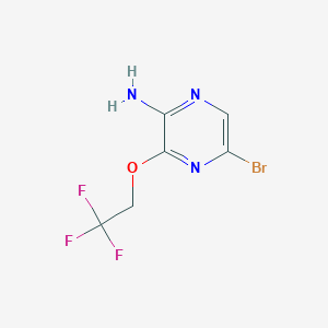 5-Bromo-3-(2,2,2-trifluoroethoxy)pyrazin-2-amine