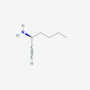 molecular formula C7H13N B14444061 (3S)-Hept-1-yn-3-amine CAS No. 74807-99-1