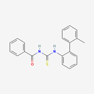 molecular formula C21H18N2OS B14444106 N-[(2'-Methyl[1,1'-biphenyl]-2-yl)carbamothioyl]benzamide CAS No. 76838-53-4