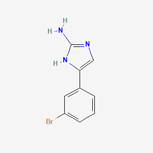 molecular formula C9H8BrN3 B1444413 4-(3-bromophenyl)-1H-imidazol-2-amine CAS No. 900514-80-9