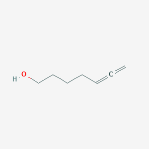 molecular formula C7H12O B14444136 5,6-Heptadien-1-ol CAS No. 73229-30-8