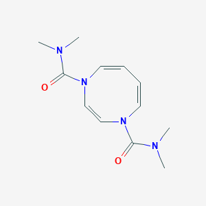 molecular formula C12H18N4O2 B14444152 N~1~,N~1~,N~4~,N~4~-Tetramethyl-1,4-diazocine-1,4-dicarboxamide CAS No. 76397-38-1