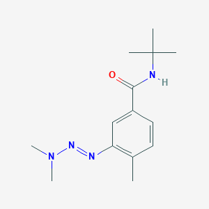molecular formula C14H22N4O B14444207 N-tert-Butyl-3-(3,3-dimethyltriazeno)-p-toluamide CAS No. 76765-35-0