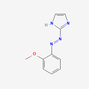 molecular formula C10H10N4O B14444234 2-((2-Methoxyphenyl)azo)-1H-imidazole CAS No. 77636-83-0